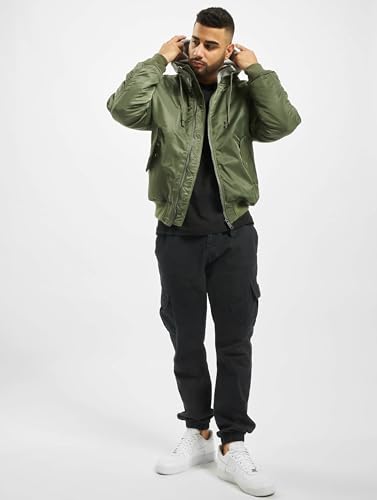Image of Brandit Men's MA1 Sweat Hooded Jacket Olive /Gray