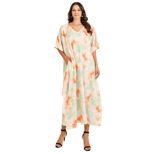 Image of Miss Lavish London Women's Kaftan- Kaftan Dress for Casual, Party, Evening, Vacation and Everyday Wear
