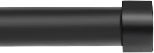 Miniatura 10 de VOIIY Barras de cortina doradas para ventanas de 18 a 45 pulgadas (1.5-3.75 pies), barras de cortina de 1 pulgada de diámetro con remates de tapa de