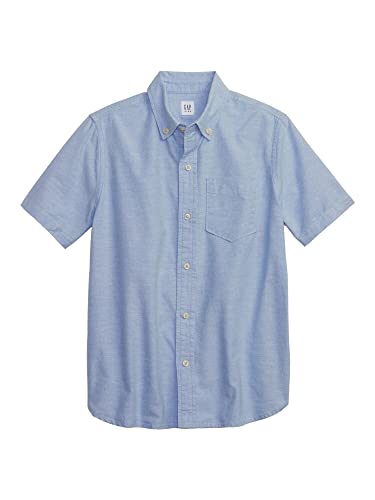 GAP Boys' Short Sleeve Oxford Shirt