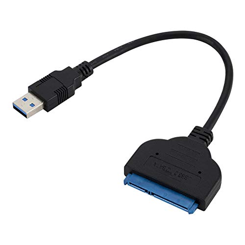 Heaven2017 Cabo de dados de disco rígido externo HDD SSD de 2,5 polegadas, disco rígido SATA 7 + 15