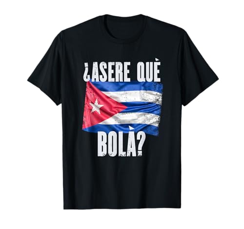 Camiseta de la bandera cubana divertida camisa de felicitación española con frase cubana Camiseta
