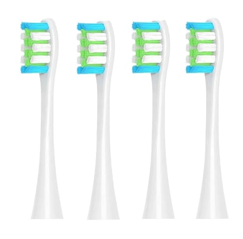 �����p�u���V�w??�b�h�AOclean X/X PRO/ Z1/ Sonic�d�����u���V�w�b�h�u���V�m�Y���ɑΉ�(4 Pcs white)