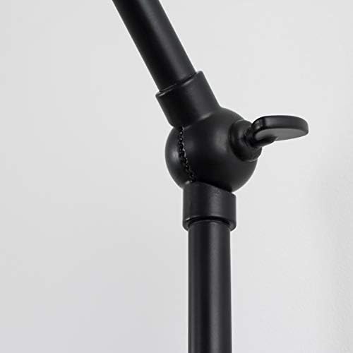 MiniSun Retro Style Black Stem Wall Light Fitting with an Adjustable Tapered Shaped Shade, Practical Plug, Cable and Switch - Complete with a 4w LED GLS Bulb [2700K Warm White]