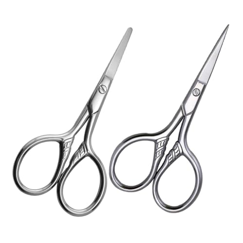 Mikinona Professional Eyebrow Grooming Scissors Small Scissors Beard Trimmer Set