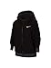 Nike Therma Winterized FZ HD Felpa Bimba in Tessuto Felpato Nero, XL (13-15 Y, 158-170 CM)