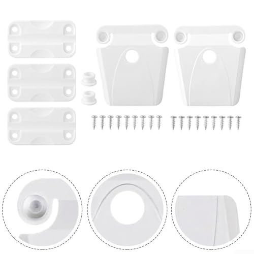 Replacement Latch and Hinge Kit for Igloo 50-165 Quart Coolers, Includes Stainless Steel Screws, 2 Latches + 3 Hinges for Outdoor Cooler Repair and