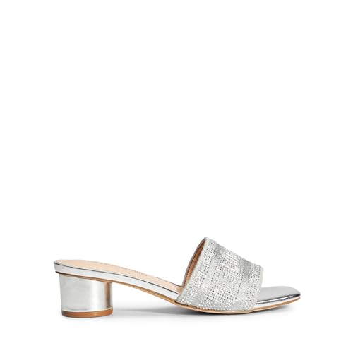 DREAM PAIRS Women's Square Open Toe Slip on Heels for women Low Block Chunky Heeled Sandals Slide Sandals Comfortable Casual Fashion Pumps Shoes2