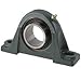 Dodge P2BSC014 Normal-Duty Pillow Block, 2 Bolt Holes, Relubricatable, Non-Expansion, Cast Iron, Setscrew Locking Inner Ring, Steel Insert, Inch, 7/8" Bore Diameter