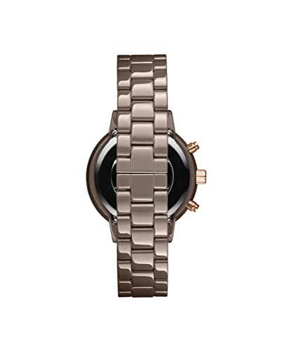 Image of MVMT Nova Qtz Multifunction Taupe Round Dial Women's Watch | Taupe Ceramic Material | Bracelet Watch - 28000202-d