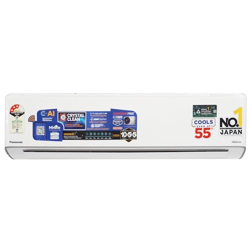 Panasonic 1.5 Ton 3 Star Hot & Cold Wi-Fi Inverter Smart Spl...