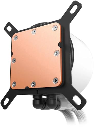 Image of NZXT Kraken Plus 240 RGB - AIO CPU Liquid Cooler - 240mm Radiator - F240 RGB Core Single Frame Fan - Customizable 1.54 inch Square LCD - AMD AM5, AM4 - Intel LGA 1851 /1700, 1200 /115X - White