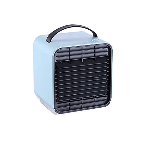 MSHGSKU Enfriador de Aire, acondicionadores de Aire evaporativos, Mini Ventilador, pequeño Aire Acondicionado, artefacto Recargable, Ventilador eléctrico, portátil, Dormitorio de estudiant