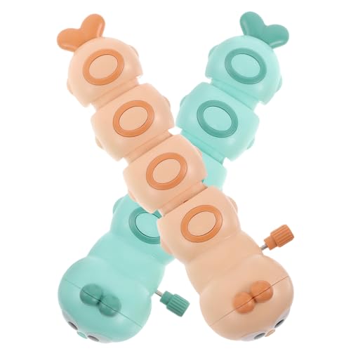 LOPUNER 2 Stück Aufziehbare Wind up Raupen Spielzeuge Bunte Laufende Insekten Für Ab Jahren Interaktives Lernspielzeug Geburtstagsgeschenke Spaß