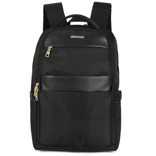 Mochila Feminina Notebook 17' Executiva Social Casual Impermeável Bolso Antifurto - UP4YOU (Preto)