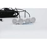 4 Parking Sensor Kit LED Display View Reverse Backup Radar System White - Image 3