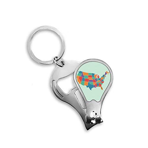Coupe-ongles de pieds motif Amérique pour votre trousse de voyage