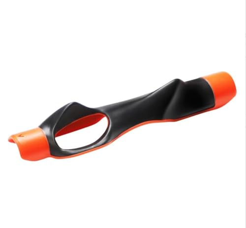ゴルフクラブ手型グリップ補正器初心者手型グリップカバー室内外トレーニング用品 (オレンジ(バルク))
