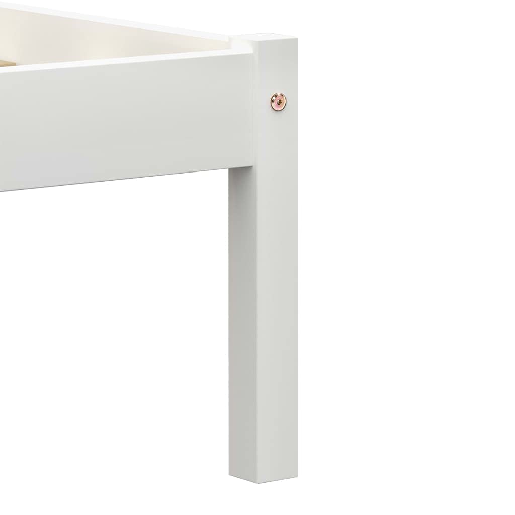 vidaXL Dormeuse Estraibile senza Materasso Bianca Legno Pino 90x200 cm