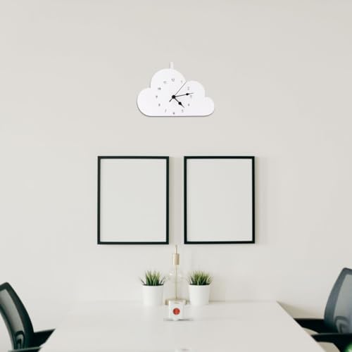 Reloj de nube TIDTALEO con manecillas expuestas y diseño simple 6