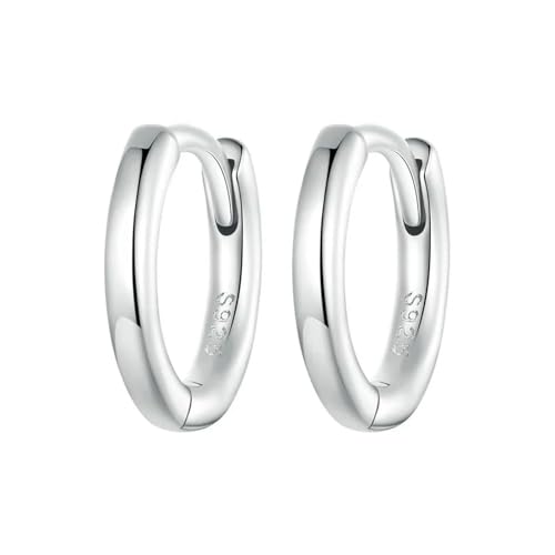 Boucles d'oreilles piercing cartilage en argent sterling 925 et or blanc