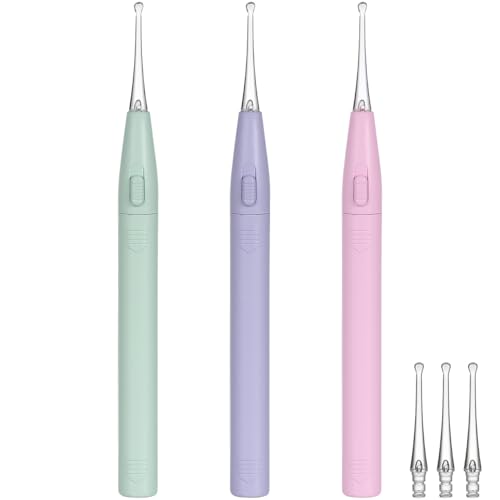Cure-oreilles LED lot de 3 extracteurs de cérumen lumineux pour toute la famille