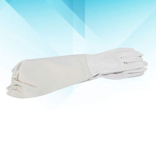 LIOOBO 1 Paar Imkerhandschuhe Ziegenleder-Schutzhandschuhe Leder-Imkerhandschuh Imkerwerkzeug für Imker – Bild 8