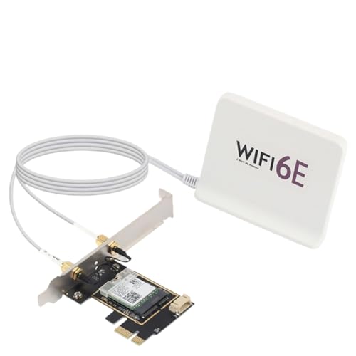 Tarjeta WiFi 6 RTL8852BE PCIe para Trabajar desde Casa sin Cables con Antena Móvil AX1800 BT5.2