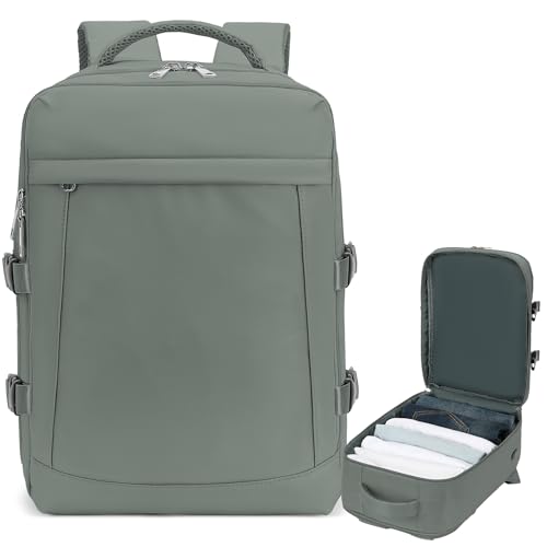 Yankony Handgepäck Rucksack 55x40x20 Für Ryanair Groß Reiserucksack 44L Travel Backpack Rucksack Handgepäck Flugzeug Für Herren Damen