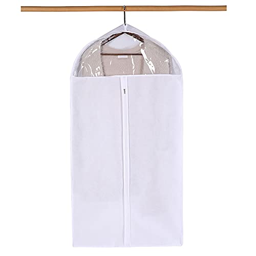 Housses à vêtements antimites en lot de 5 pièces non tissées de 10 cm de large avec zip