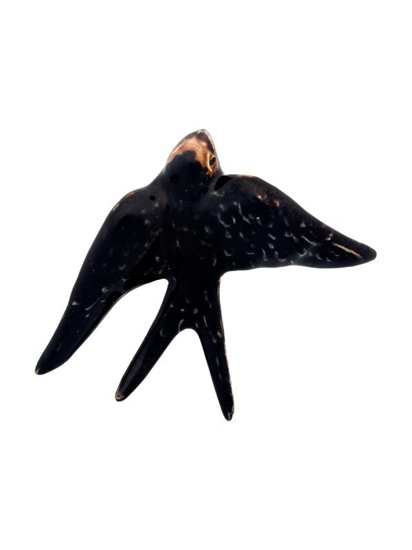 Hirondelle Bordallo Pinheiro lot de 4 objets de décoration murale faïence oiseau