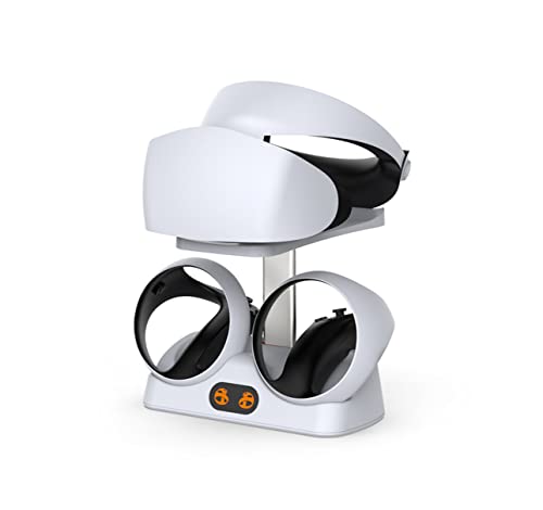SHEAWA PS VR2用充電スタンド 充電器 収納スタンド ホルダー LED指示ランプ付 コントローラー2台同時充電可能 チャージャー PlayStation VR2用 アクセサリー