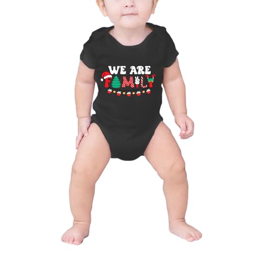 Image of Merry Christmas Family Shirts Plus Size Tops Couple Outfit Tee Parent-Child Short Sleeves Christmas Top