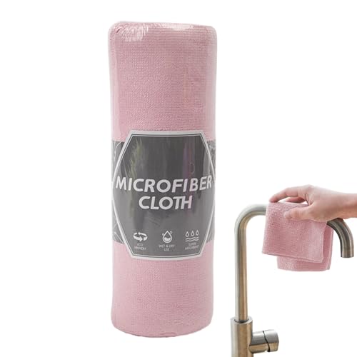 Tela de microfibra reutilizable de cocina, toalla de limpieza súper absorbente, 9.84x9.84 pulgadas, removedor de polvo de aceite sin pelusa, trapo de limpieza para el hogar, tela de gallina sin raspad