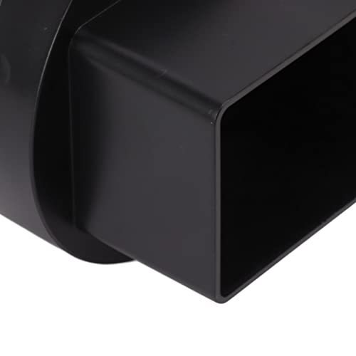 Black L-Shaped Downspout Adapter, 7.6 x 10.2 cm Rain Gutter to Sewer Drain Connector, Black L 3x4in - Image 3
