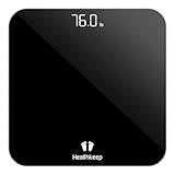 Digital Bathroom Scales for Body Weight, Weight Scale with High Precision Sensors Accurate Round Corner Design LED Display 400lbs/180kg