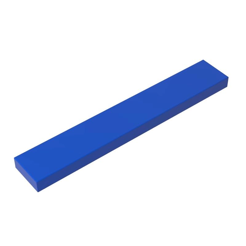 Gobricks 6636 Foundation Plate Tile 1x6 with Groove 50 Pieces GDS-564 Compatible with Lego Building Blocks Color:Blue — image 1