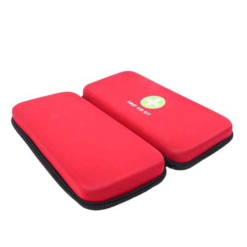 Image of First Aid Hard Case Empty First Aid Hard Emergency Case Bags EVA Red Medical Bag for Home Health Office Car Camping Outdoors First Responder (Red G)