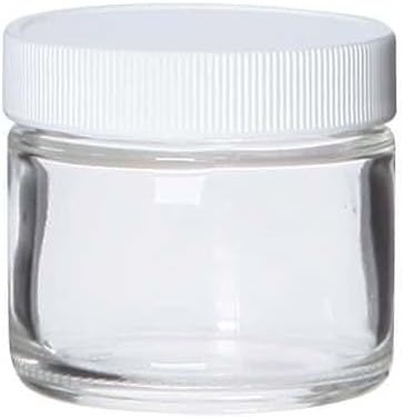 APC1110 Straight-Side Glass Jar, Level 1, Clear, 125 mL; 24/CS