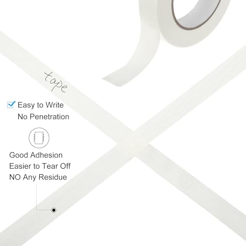 Image of PATIKIL Masking Tape 0.8 Inch x 22 Yard, 3 Roll General Purpose Adhesive Painting Tape Painters Tape for Arts Crafts Label, White