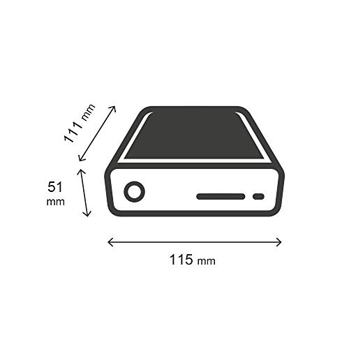 DILC Nuc Bronze Mini Pc Desktop Intel J3455 1.50 ghz Ram 8gb Hard Disk 1 tb WiFi Bluetooth Licenza Windows 10 PRO