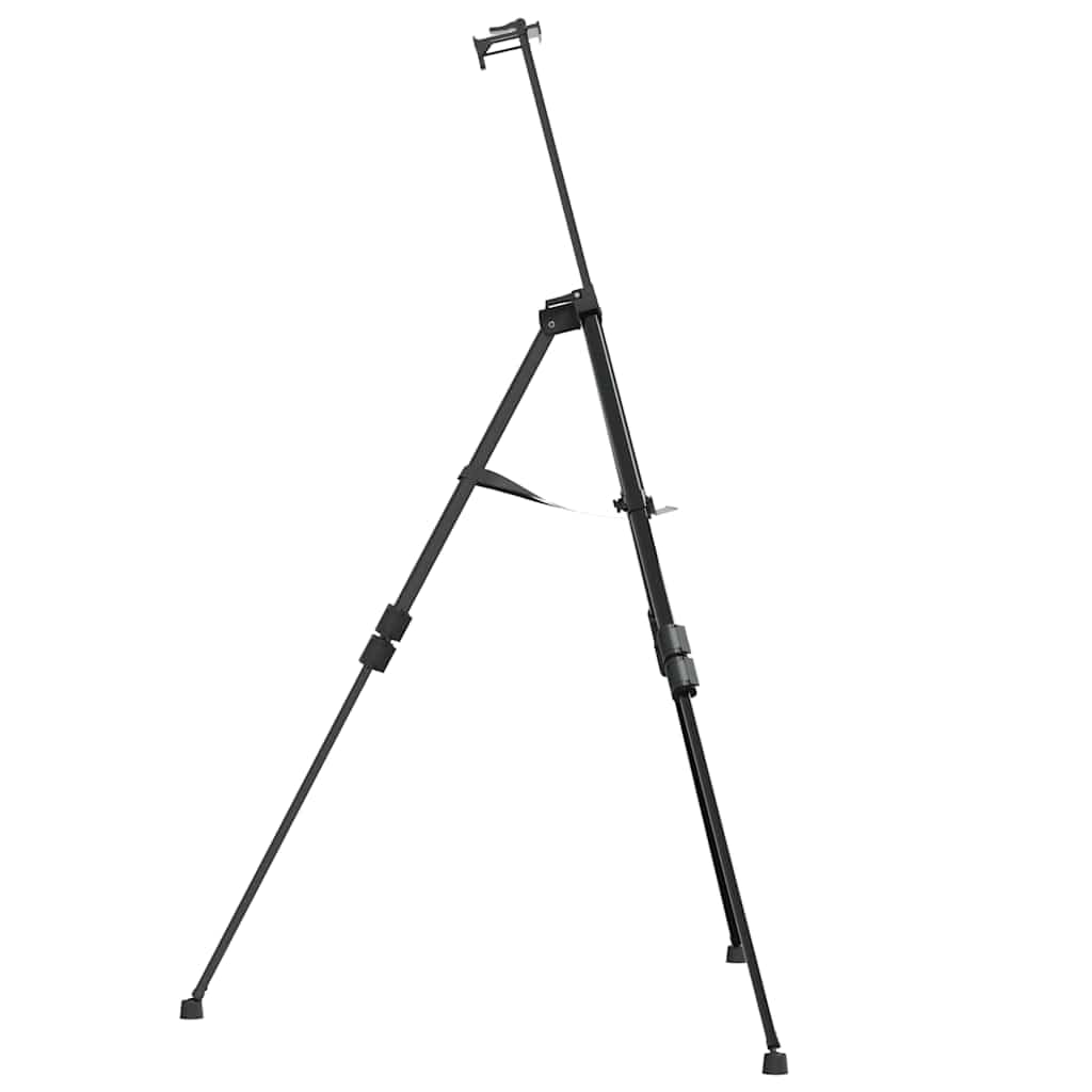 Staffelei Verstellbar Schwarz Metall mit Tragetasche, Höhe 51,5-165 cm, stabiler Stand, vielseitig für Präsentation, Workshop, Meeting, Flipchart, Whiteboard, Schreibtafel