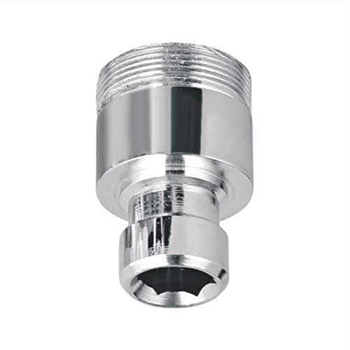 Image of Stainless Steel Tap Nozzle Connector, Hose Barb Adapter, Faucet Fitting for Kitchen, Bathroom,Garden||Leakproof|| (Washing Machine Pipe Connector)