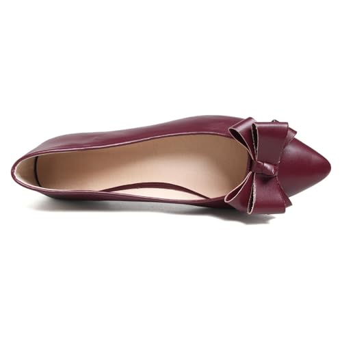 Image of SAILING LU Women's Bow-Knot Pointed Toe Ballet Flats