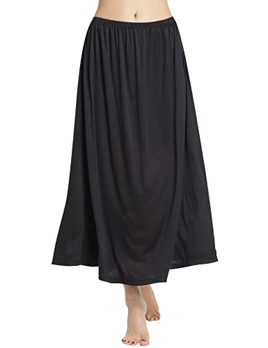 Image of MANCYFIT Half Slips for Women Long Slip Under Dress Invisible Straps Underskirt for Dresses