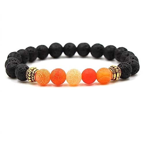 Bracelet de Perles en Pierre Naturelle 8mm véritable de haute qualité en 19cm