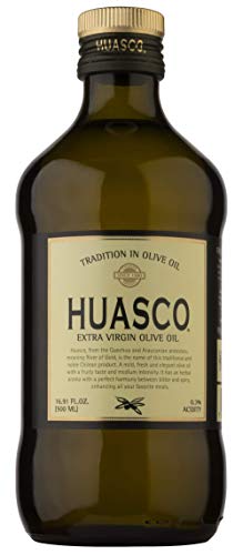 Huasco Extra Virgin Olive Oil â€“ 16.9 Fl Oz Natural Virgin Oil â€“ First Cold Press â€“ Rich Taste and Unique Texture â€“ Fresh Flavor Olive Oil for Salads, Bread, Soup, Pasta â€“Â  Northern Chile Origin