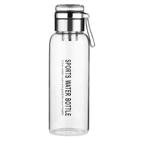 Bouteille d'eau en verre 1200ml avec infuseur à thé nomade