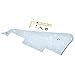 Dopro LP Guitar Pickguard and LP Stainless Steel Bracket with Gold Steel Mounting Screws for USA Les Paul White peal