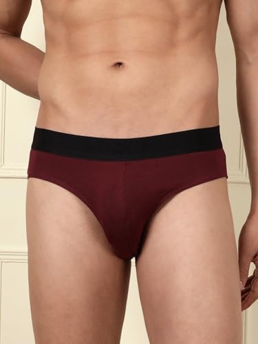 Image of WROGN Men's Pack of 2 Cotton Spandex Briefs | Comfort Fit